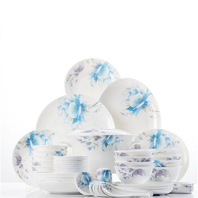 华为荣耀北京的维修店48头聆听花开骨瓷礼品餐具套装